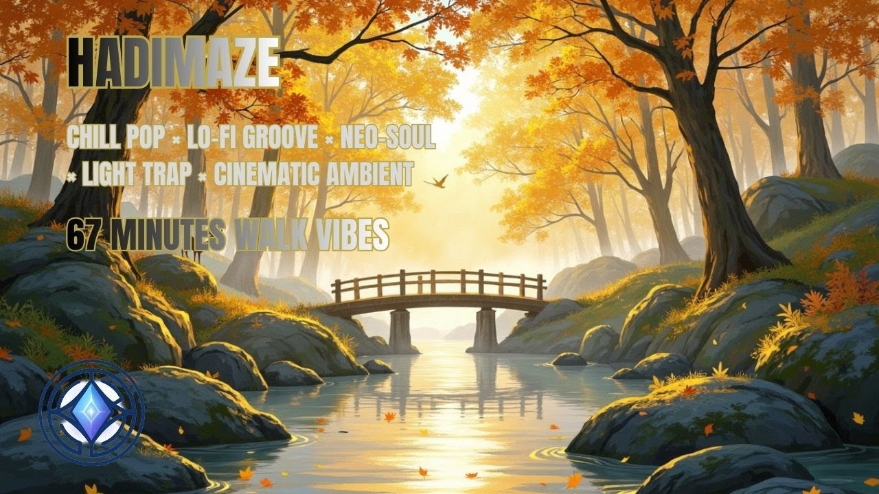 HADIMAZE Walk Vibes | 67 Minutes of Chill Beats & Mindful Walking Music