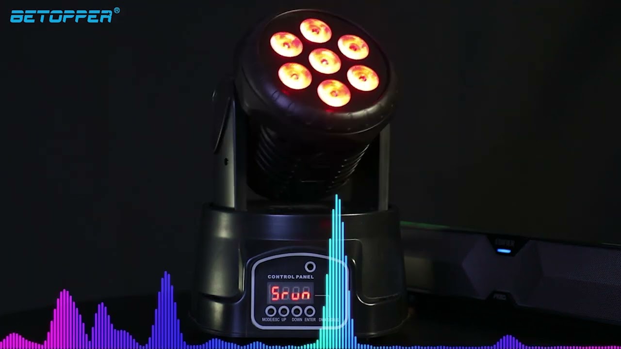 Betopper 7x8W RGBW Moving Head Wash Lights LM70S