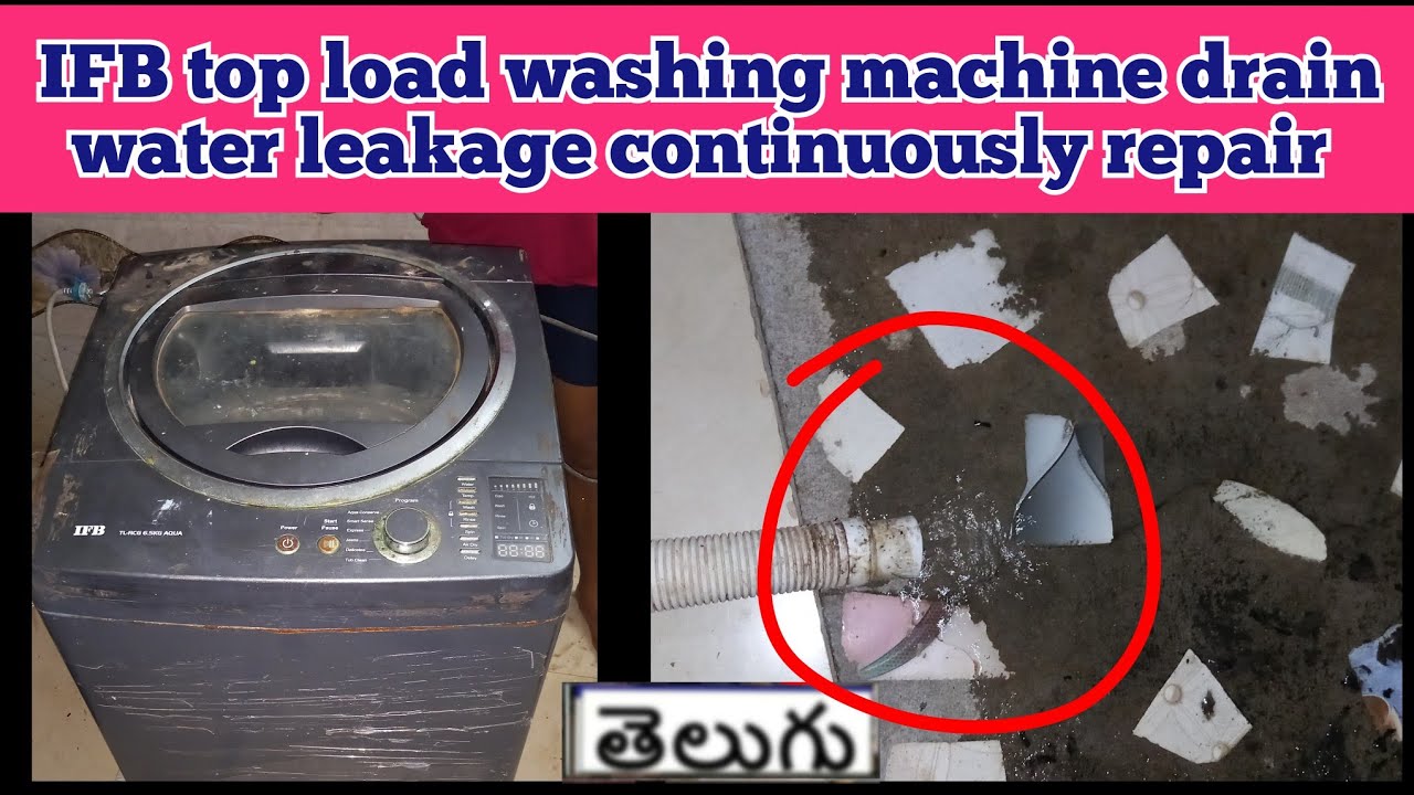 IFB top load washing machine drain water leakage continuously/#workshoptelugu /#telugu