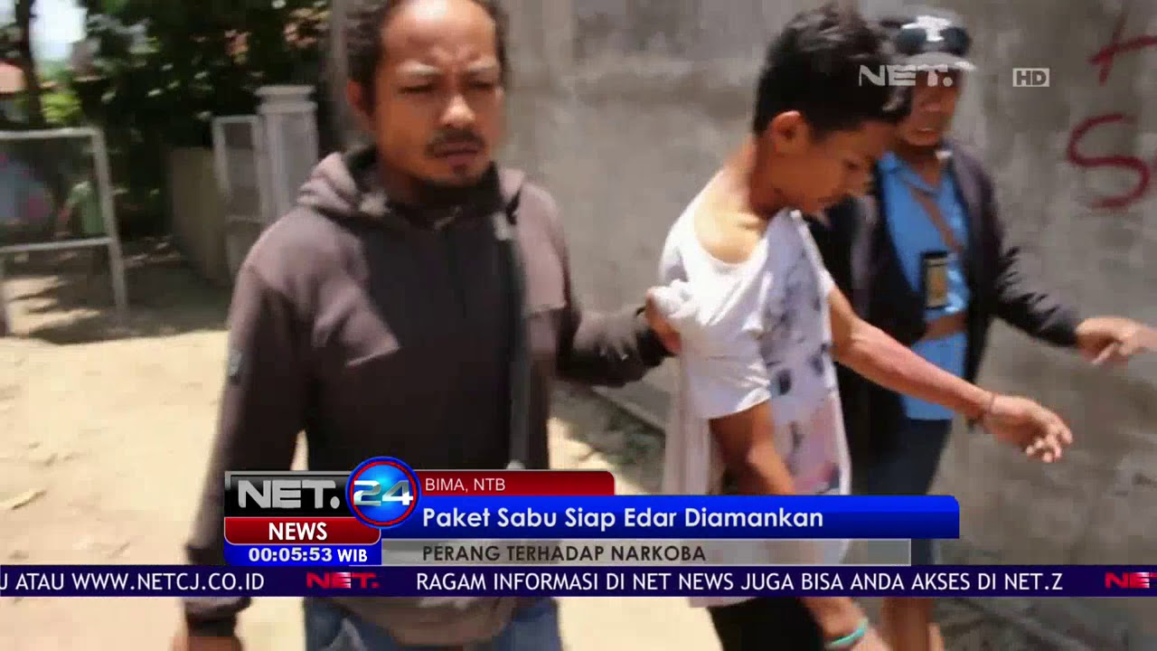 Kurir Narkoba Berupaya Kabur Saat Polda NTB Menggeledah   NET24