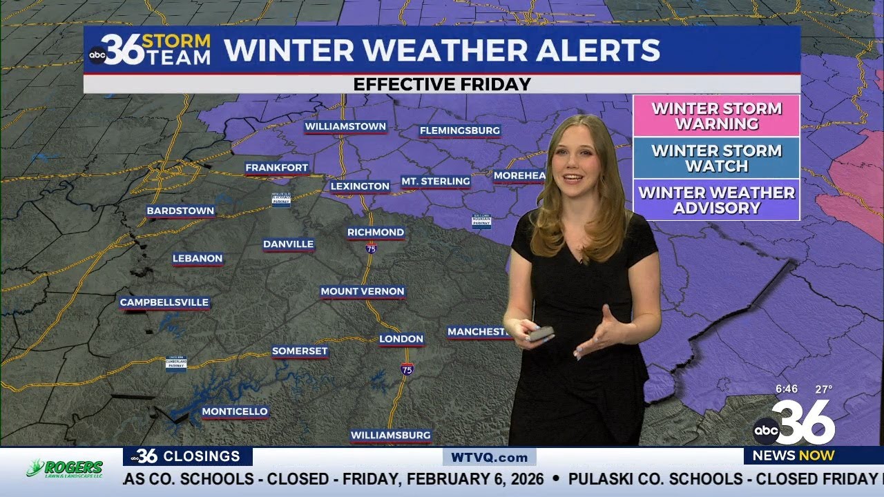 Light snow possible in the Bluegrass before a cold, calm weekend