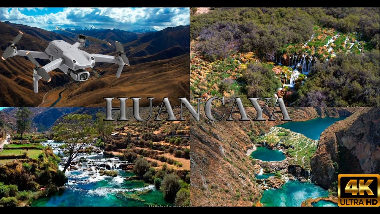 HUANCAYA Y VILCA vista desde un DRONE 4K  PERÚ