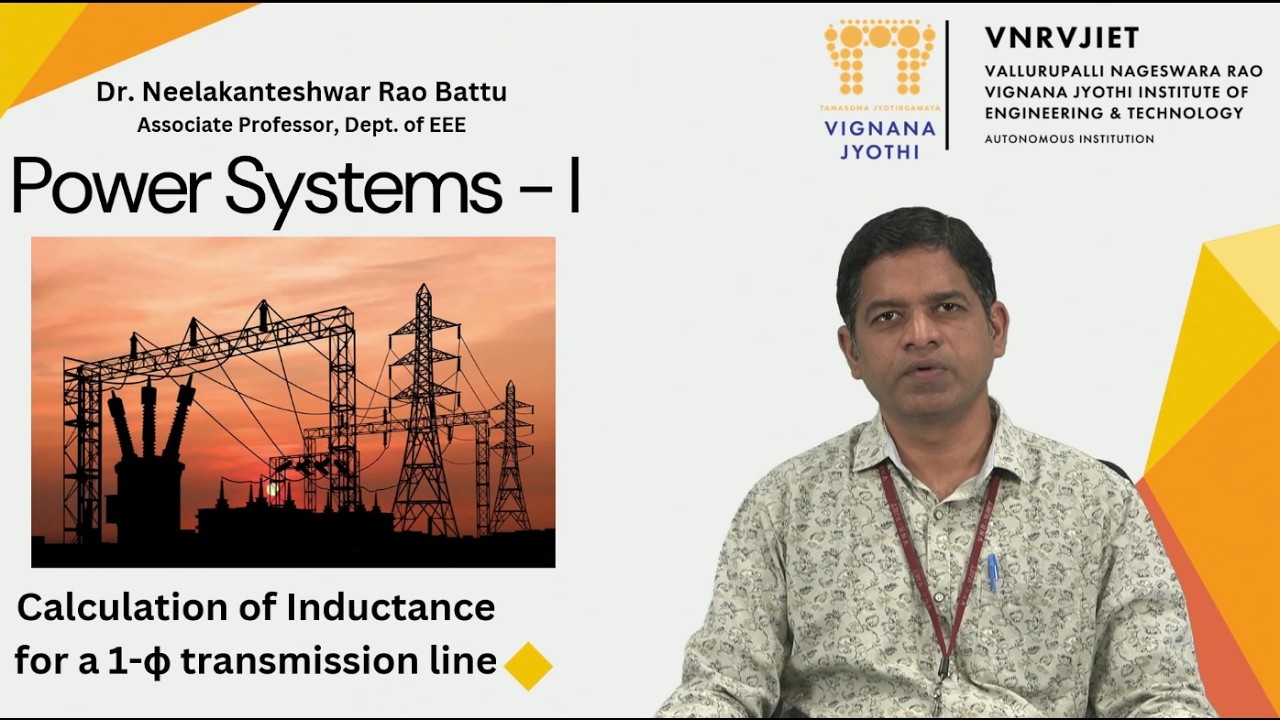 Calculation of Inductance for a single phase transmission line by Dr  B Neelakanteshwar Rao