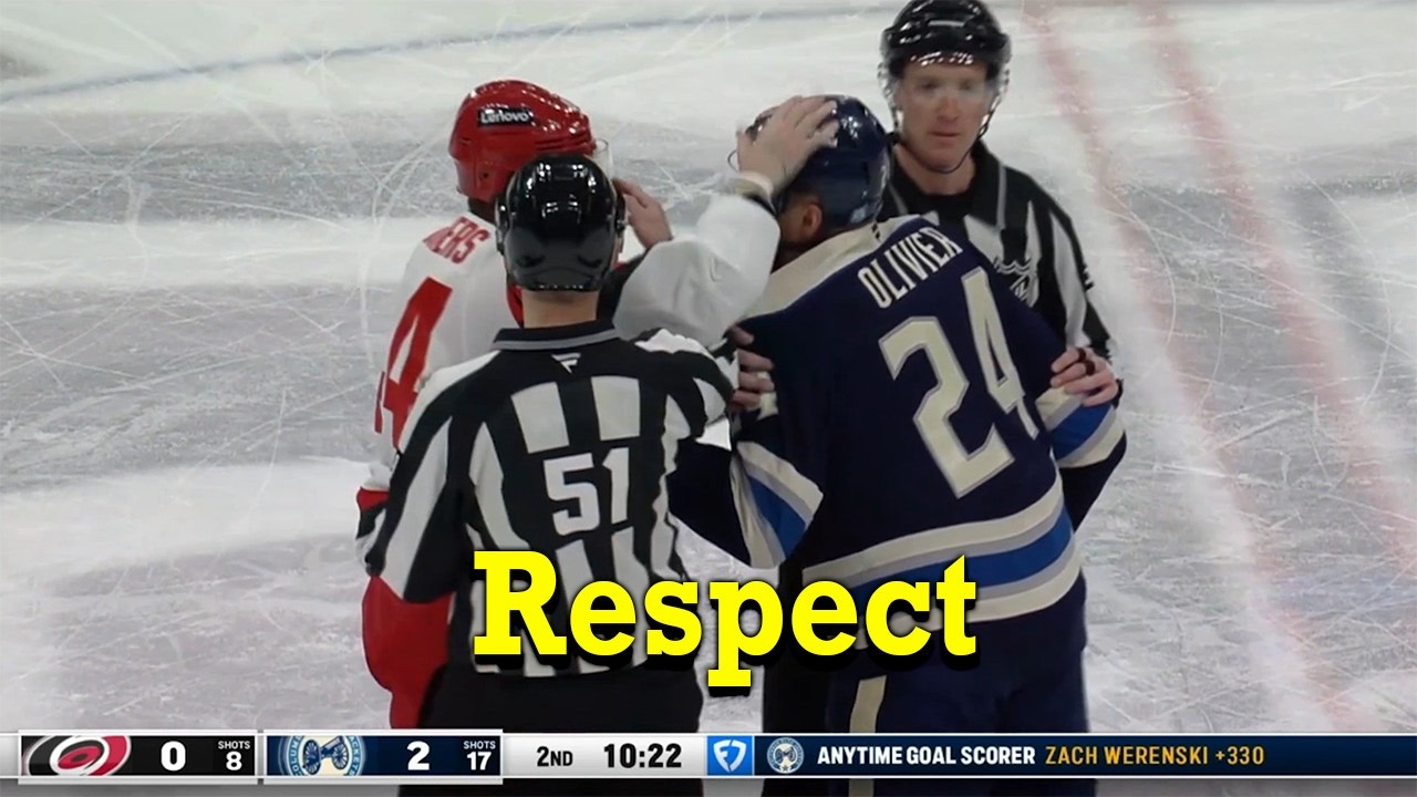 Nicolas Deslauriers Drops 🥊 Gloves 🥊 With Mathieu Olivier
