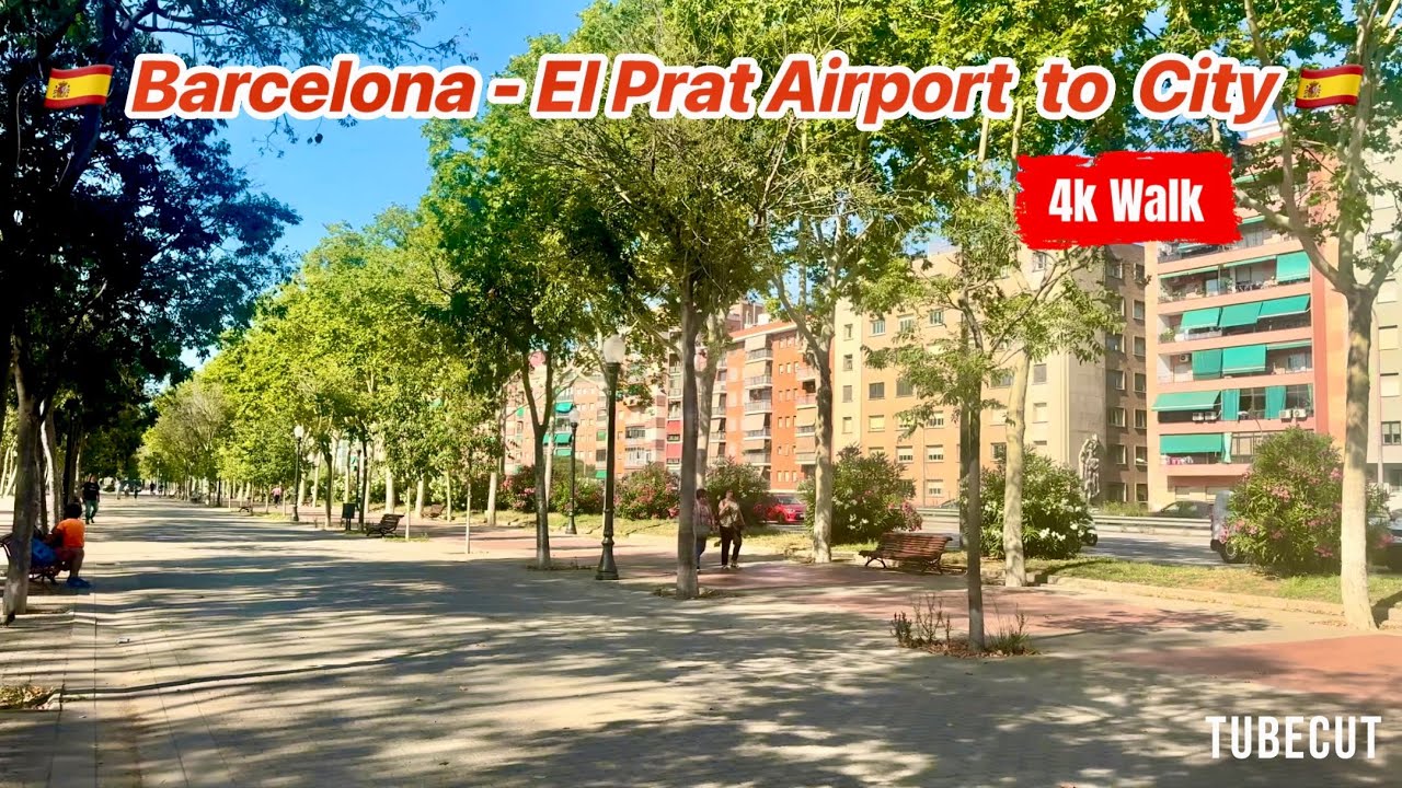 Barcelona El Prat Airport Terminal 1 to City via L9, L1 Metro