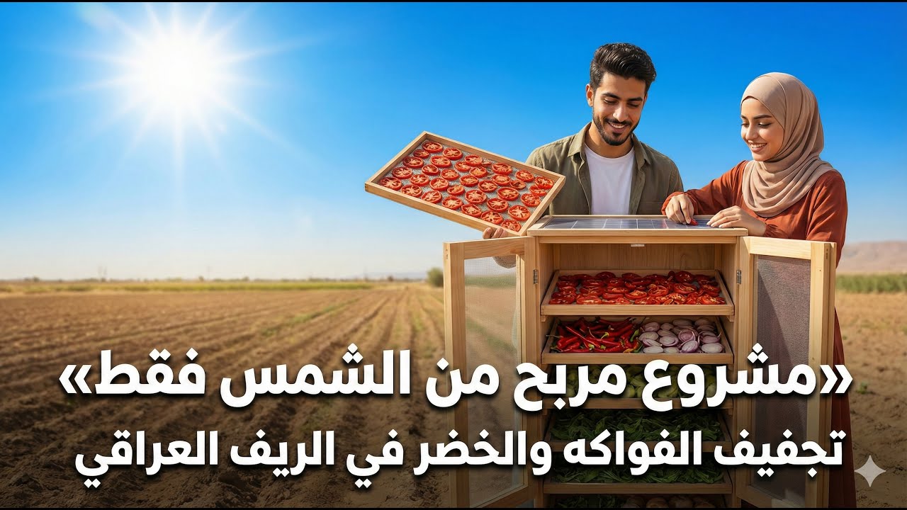دليل عملي لتجفيف الأغذية بالطاقة الشمسية في ريف العراق