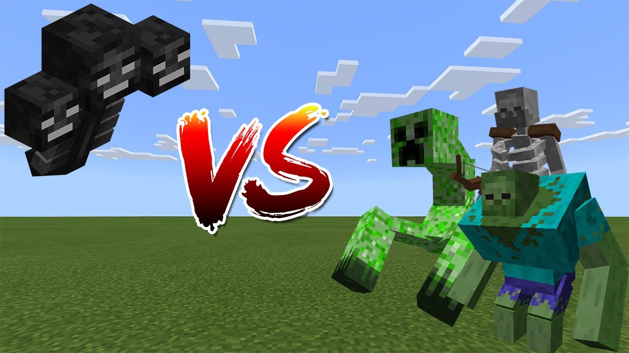 Wither vs Mutant Creatures - Minecraft