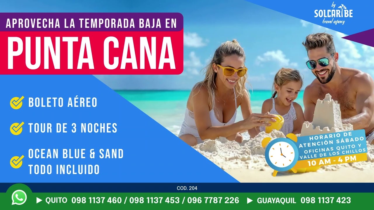 ✈️ ¡Aprovecha tus vacaciones en Punta Cana! 🇩🇴