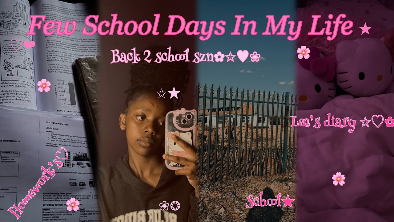 School Days In My Life EP.01🌸🩷 | Grwm + Studying + Homework’s#southafricanyoutuber 