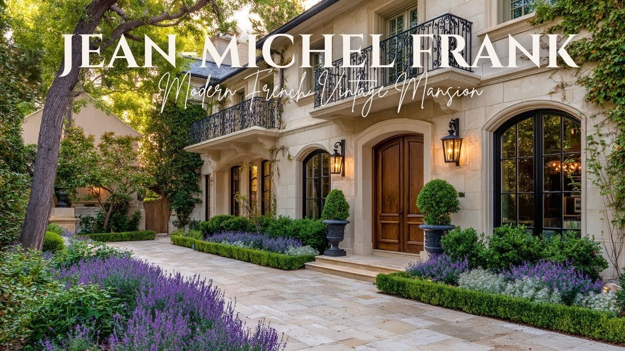 Jean Michel Frank Inspired Modern French Vintage Mansion with Timeless Elegance