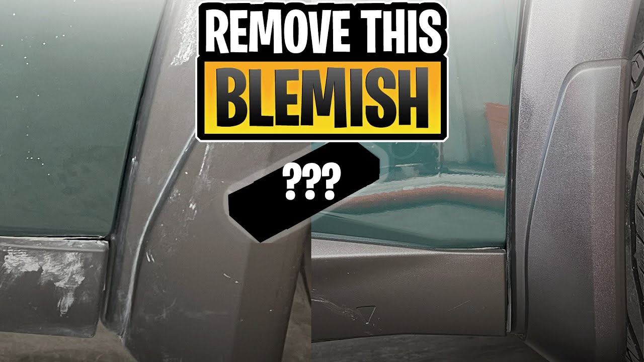 How To Remove Polishing Compound Stains On Plastic Trim 