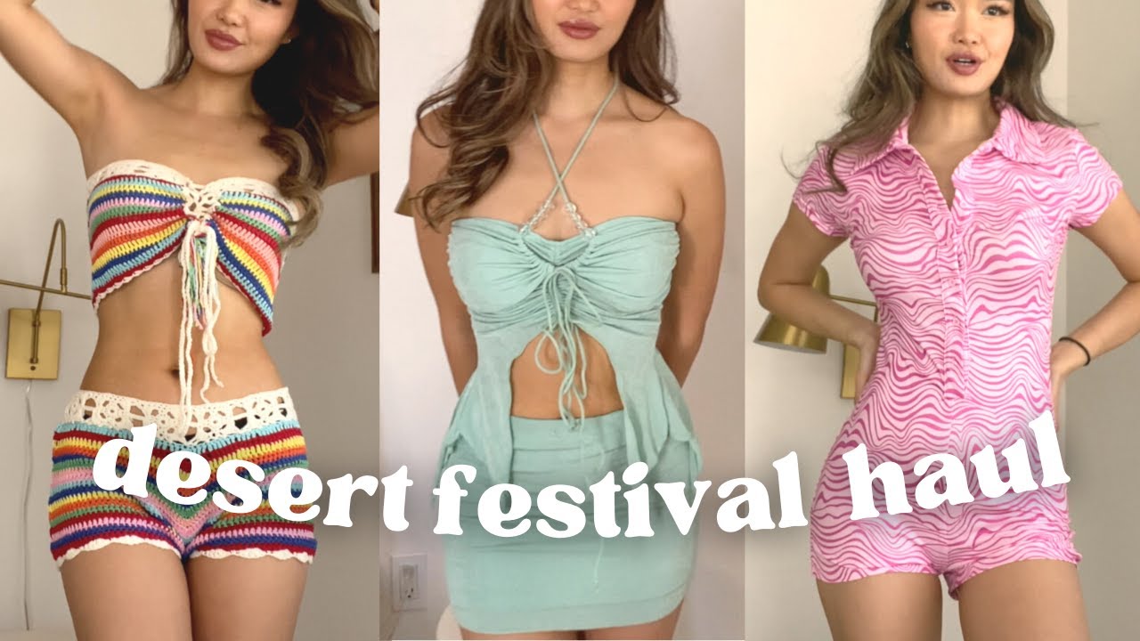 fashion photographer rates my outfits... | huge shein festival haul and try-on, desert fits