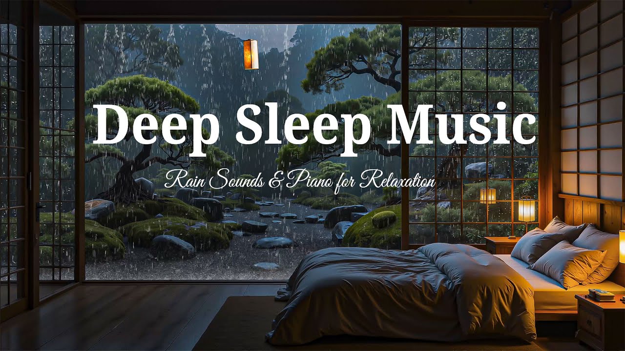 Relaxing Sleep Music & Rain Sounds 🌧Relaxing Piano Music for Deep Sleep, Healing & Anxiety Reduction