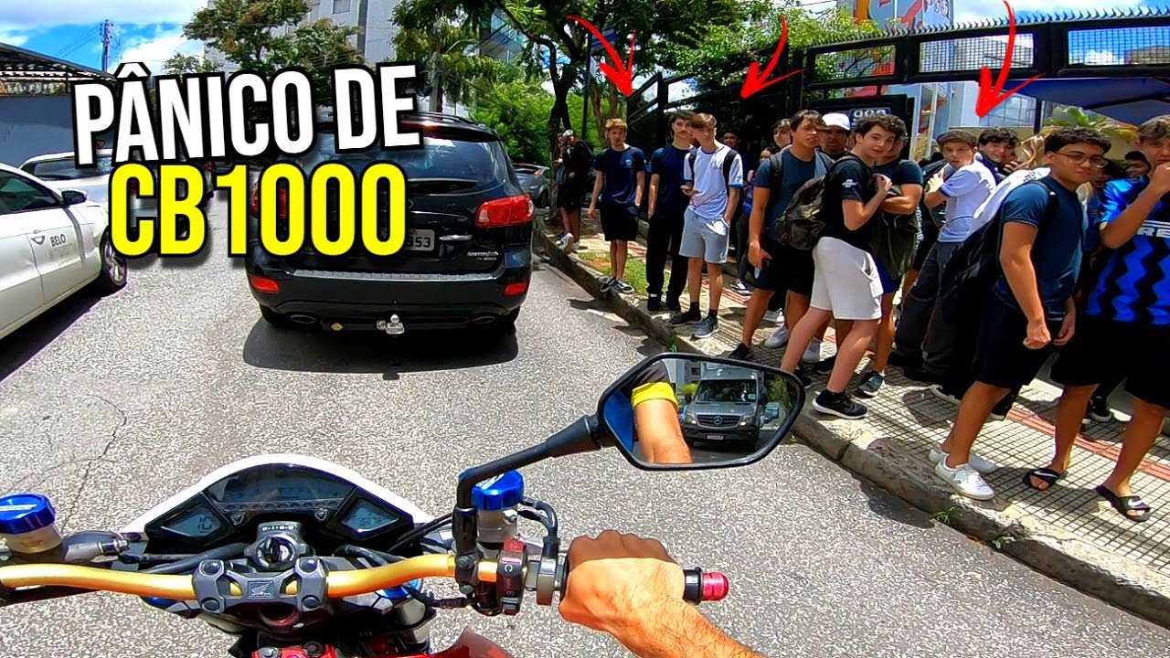 CAUSEI NA PORTA DA ESCOLA DE CB 1000 SÓ O CANO