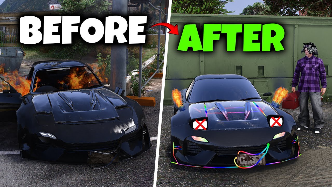 REPAIRING ANIMATED RX7 KILLER sa GTA 5 (SOBRANG ANGAS!) | SnoopX