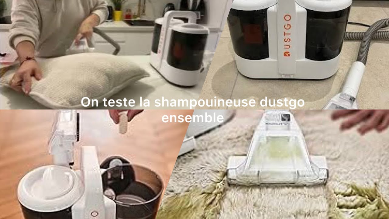 On teste la shampouineuse dustgo ensemble منظف الستائر ￼