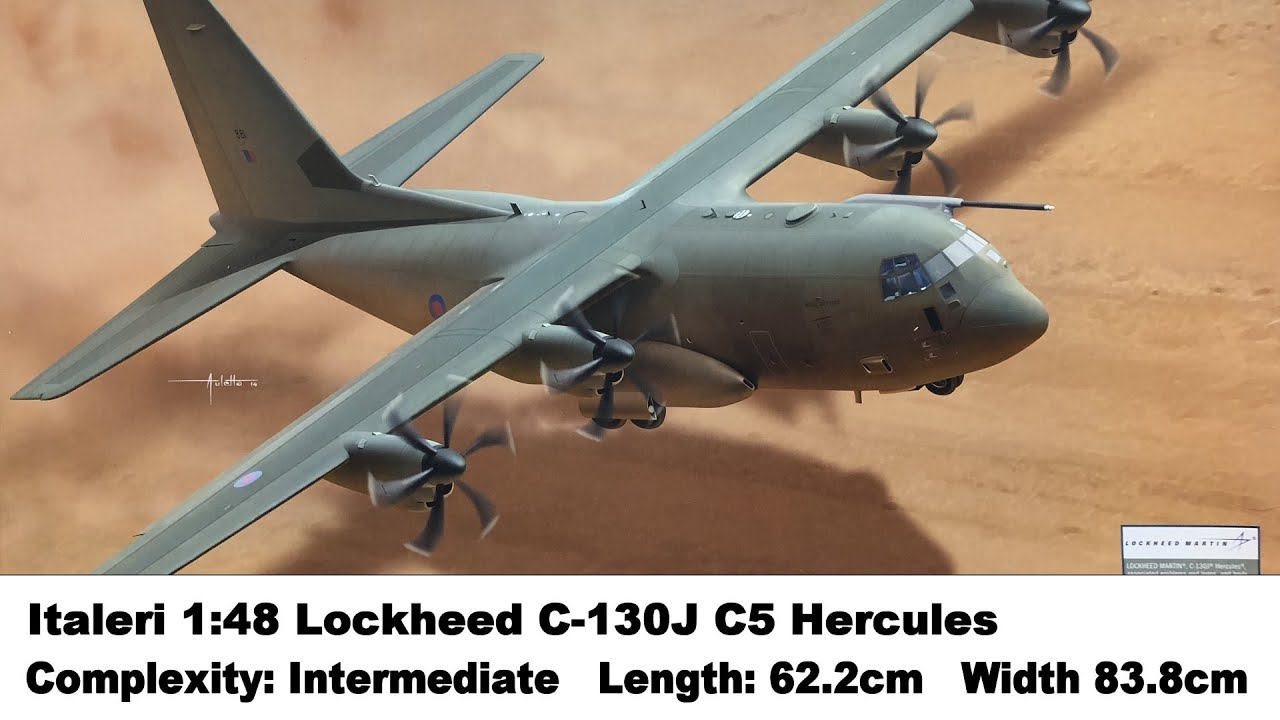 Large Scale! Italeri 1:48 Lockheed C-130J C5 Hercules Kit Review