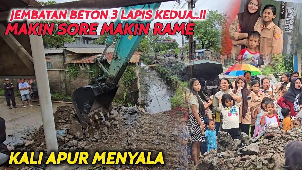 ALAMAK❗️ADA LAGI JEMBATAN 3 LAPIS TAK CUKUP SATU , KALI APUR INI SURGANYA PENCARI BESI TUA 