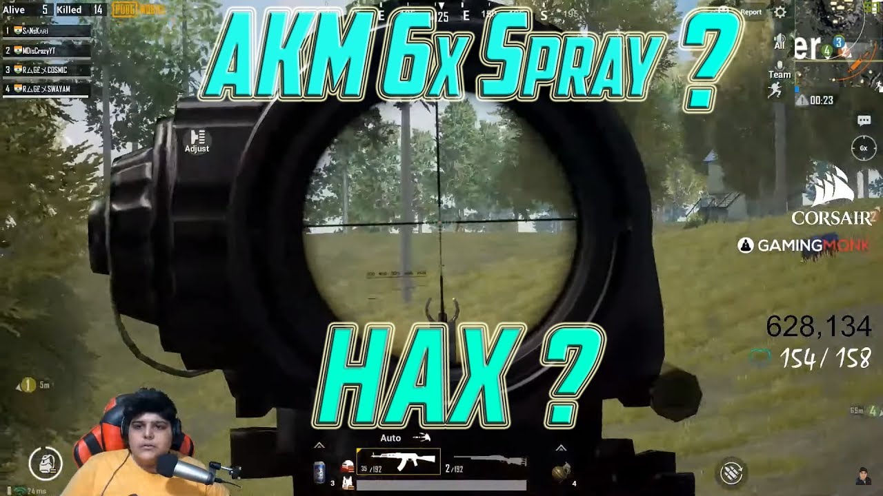 Cosmic YT AKM 6X Spray? Hax? | Pubg Emulator Highlight