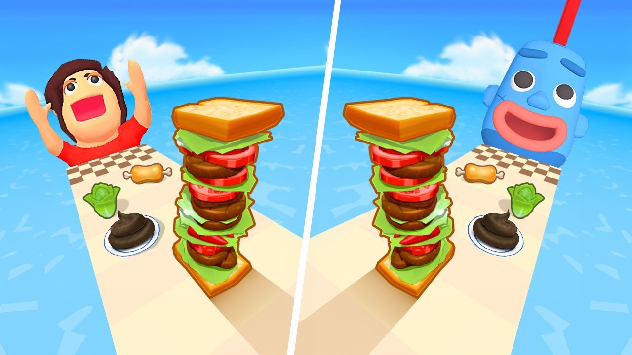 Pancake Run | Burger Stack 3D - All Level Gameplay Android,iOS - NEW BIG APK UPDATE