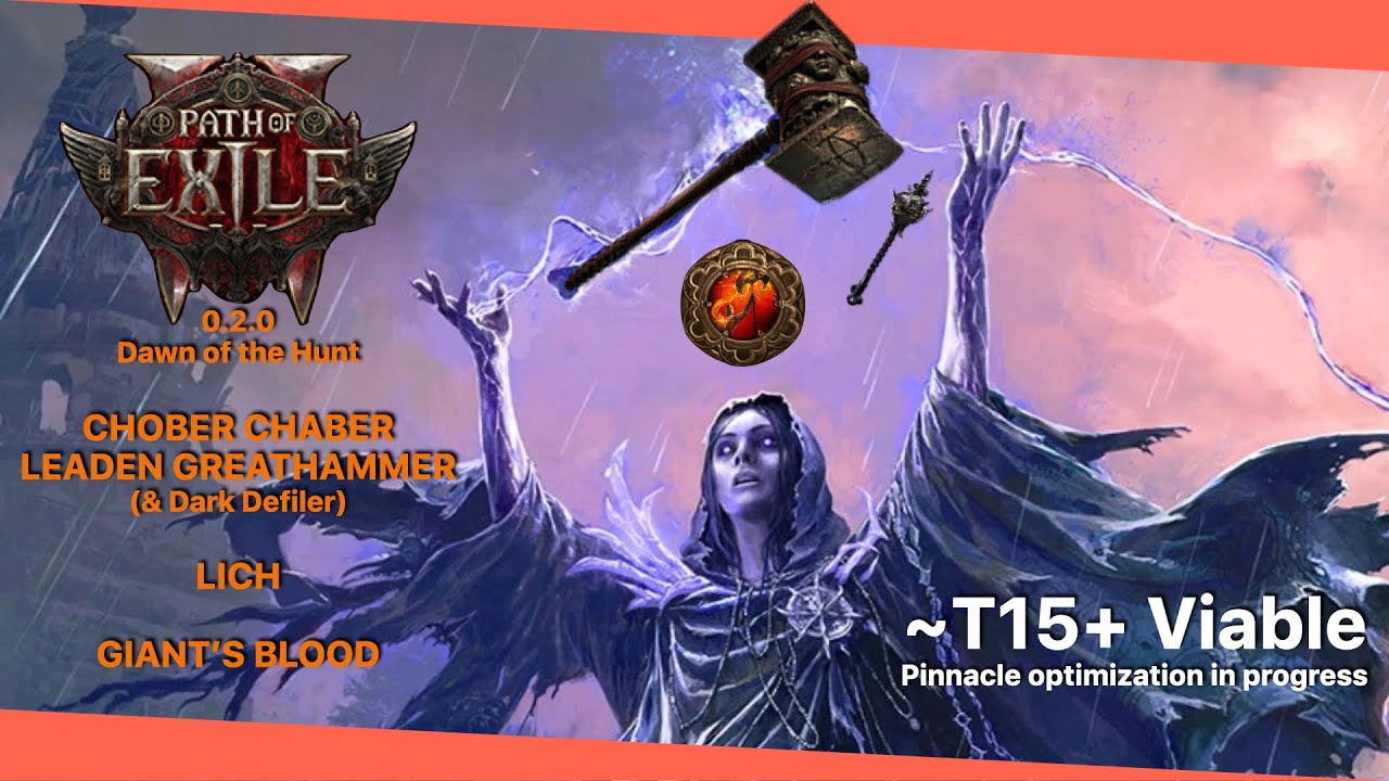 POE2 0.2.0 Chober Chaber Lich T15+ Build