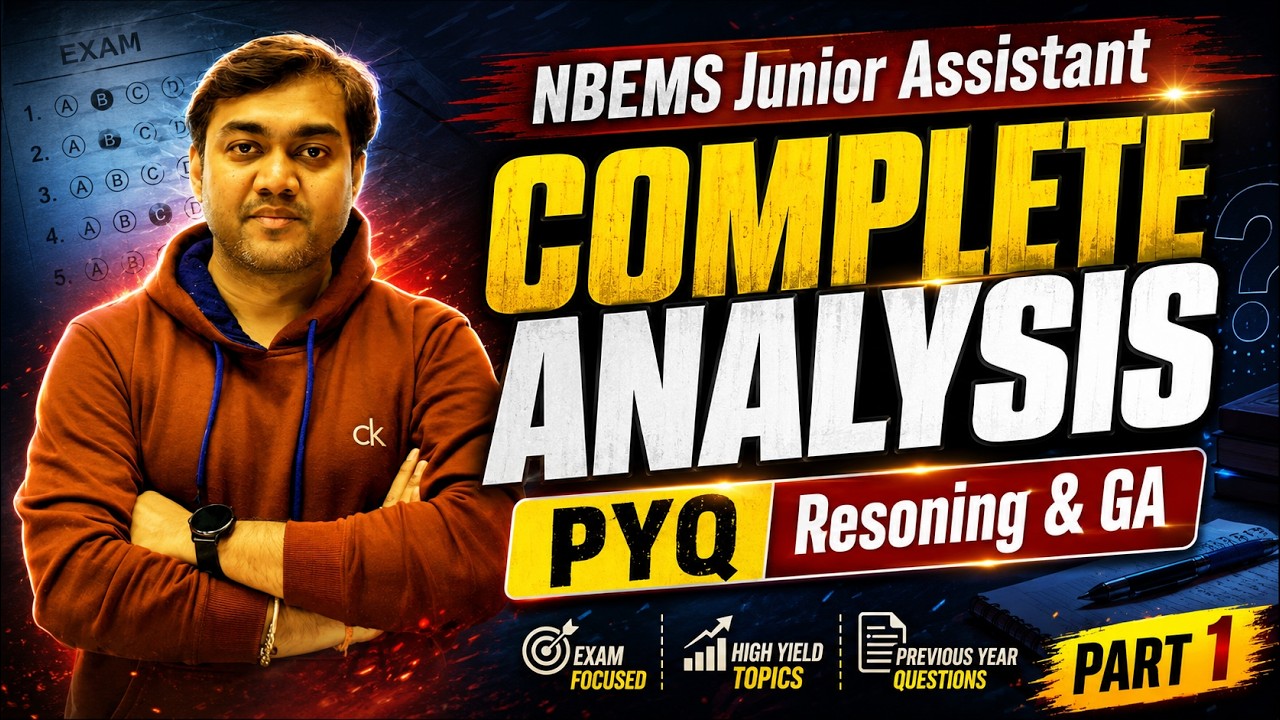NBEMS Jnr Assistant previous year question paper | Part 1 | Complete solution with analysis #nbems