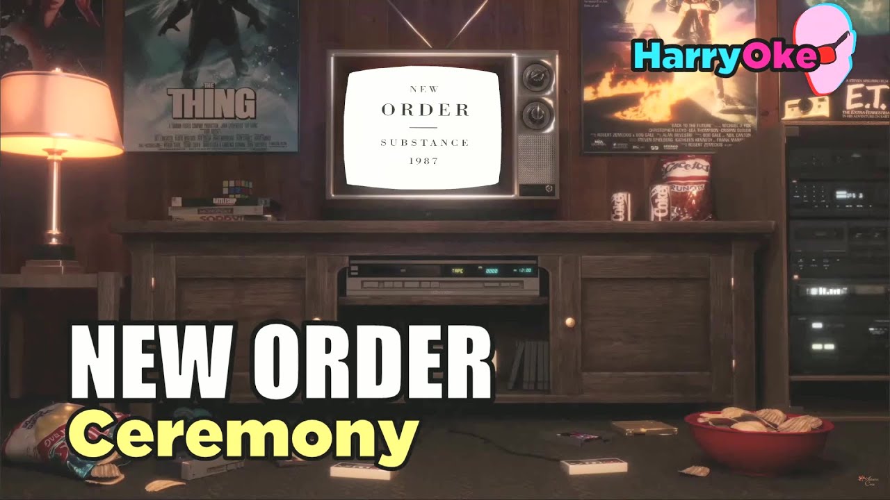 New Order - Ceremony V2 (Karaoke with Lyrics)