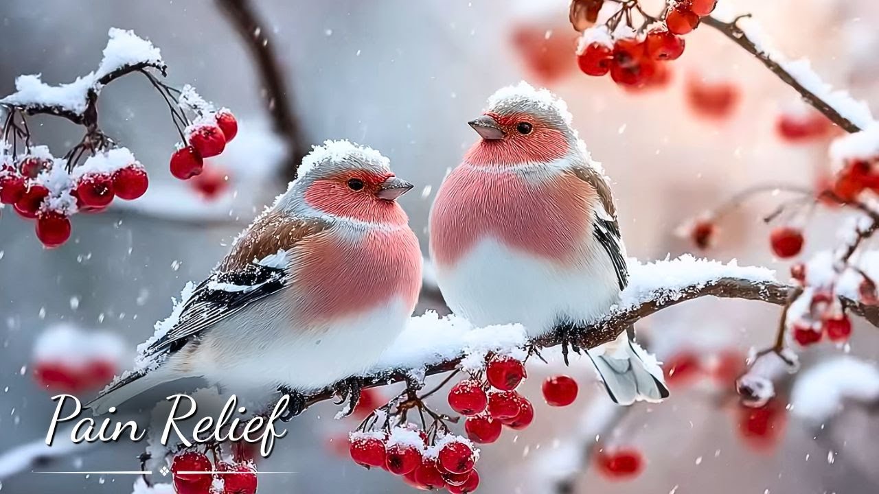 Snowy Birdsong & Soft Piano 🎹 Relaxing Winter Music to Help You Sleep Deeply and Relieve Anxiety