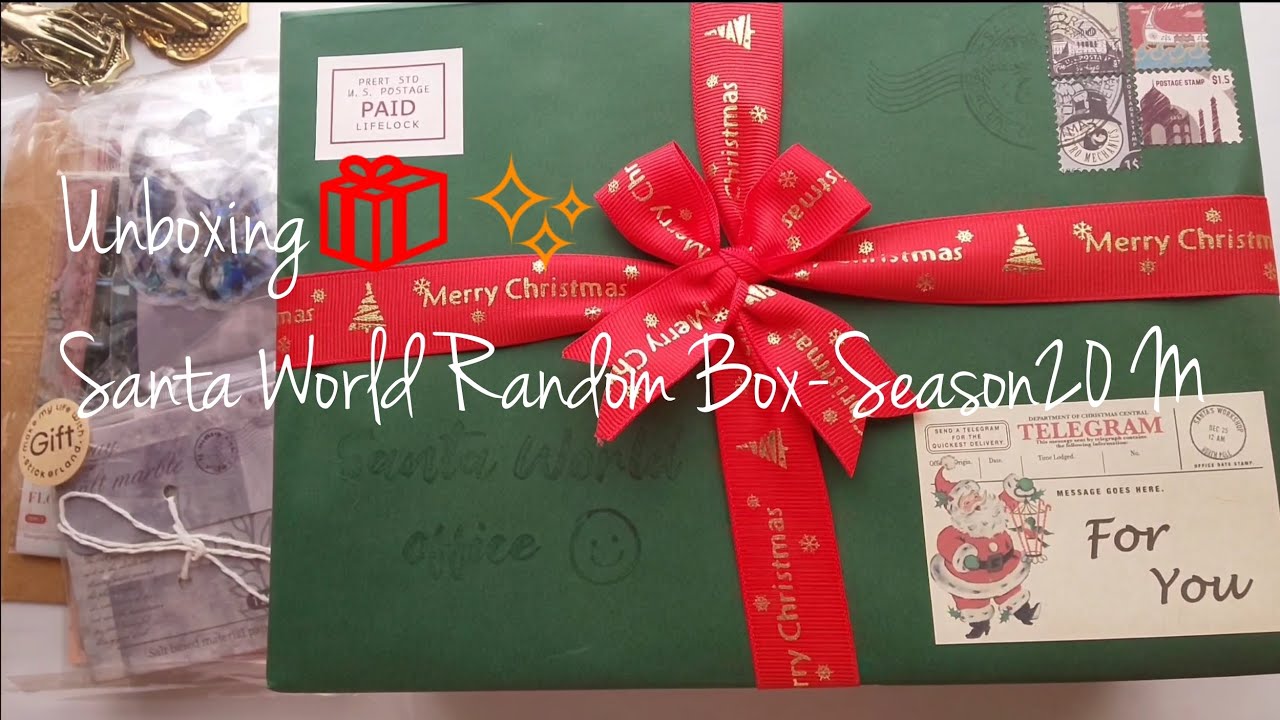 Unboxing🎁✨サンタワールド ランダムボックスシーズン20 Mサイズ/Santa World Random Box-Season20 M 開封動画!