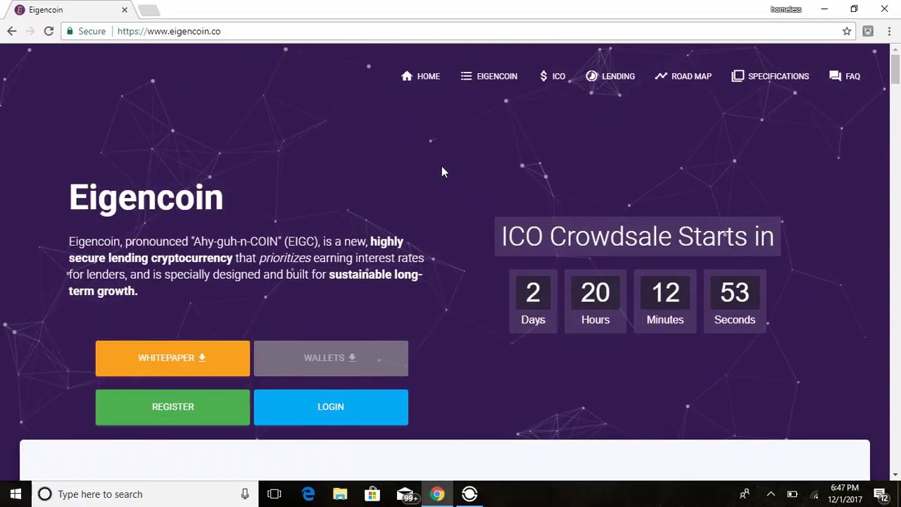 Eigencoin ICO easy 10x flip