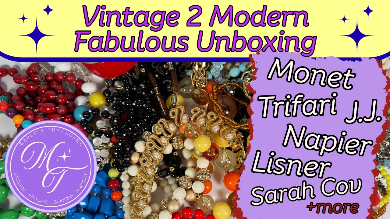INSANELY GOOD! Vintage 2 Modern Jewelry Grab Bag! 14K Gold, Diamonds, Sapphires & Lalique Found!