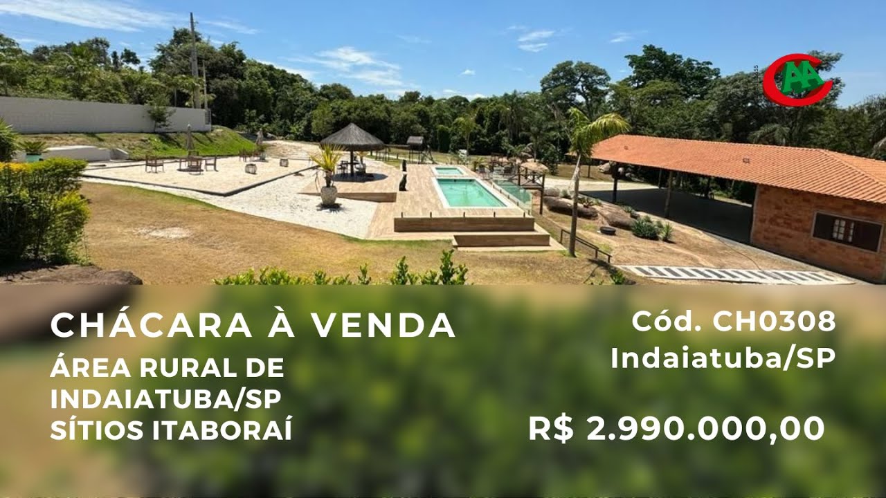 Chácara à venda naÁrea Rural de Indaiatuba/SP - Sítios Itaboraí - Cod.CH0308