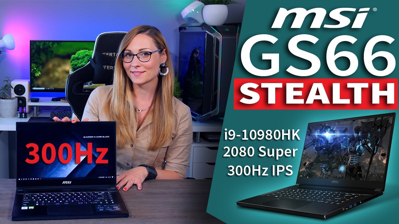 Sleek Design, Monster Specs - MSI GS66 Stealth Review (300Hz, RTX 2080 Super, Intel Core i9)