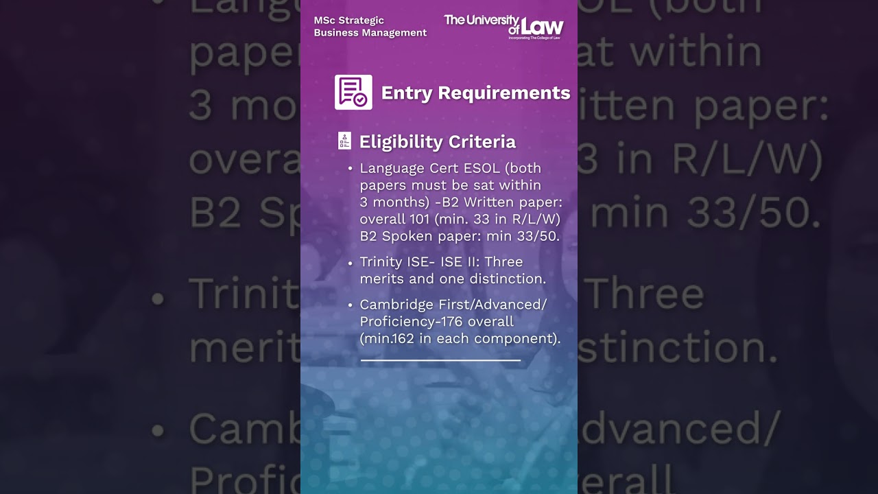 MSc Strategic Business Management | University of Law