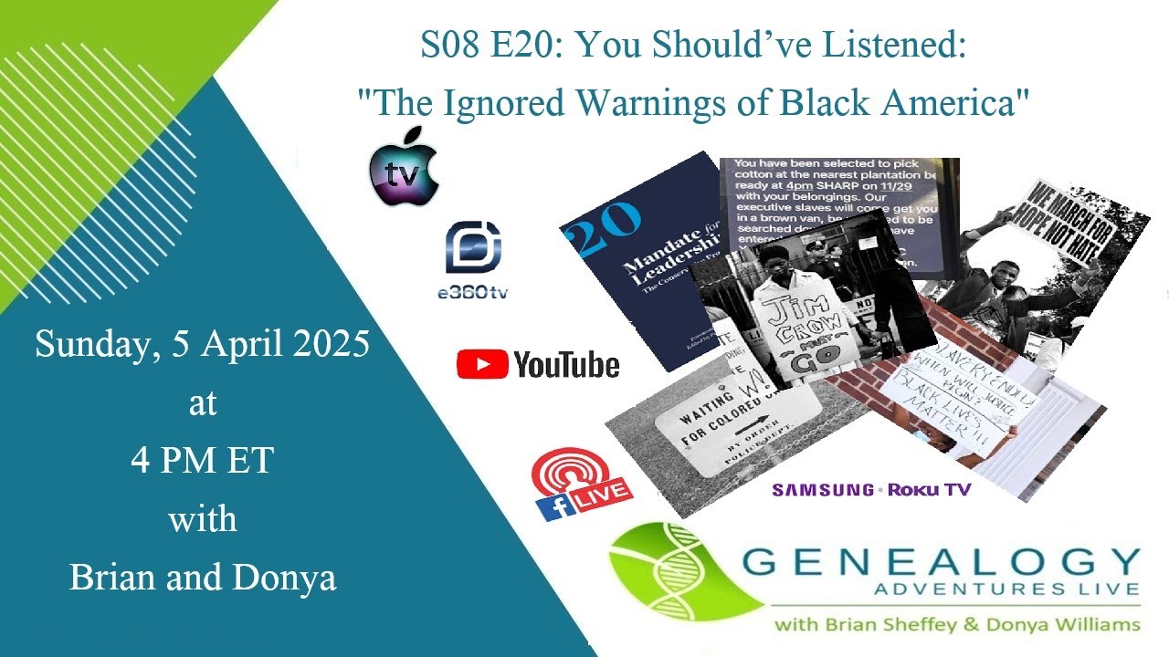 S08 E20: You Should’ve Listened: The Ignored Warnings of Black America.