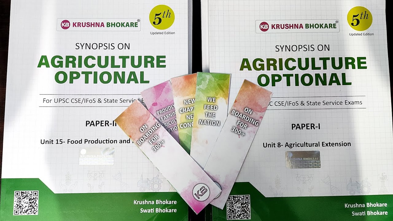 Krushna Bhokare Agriculture Notes Paper-1 & Paper-2 (Unboxing & Review)