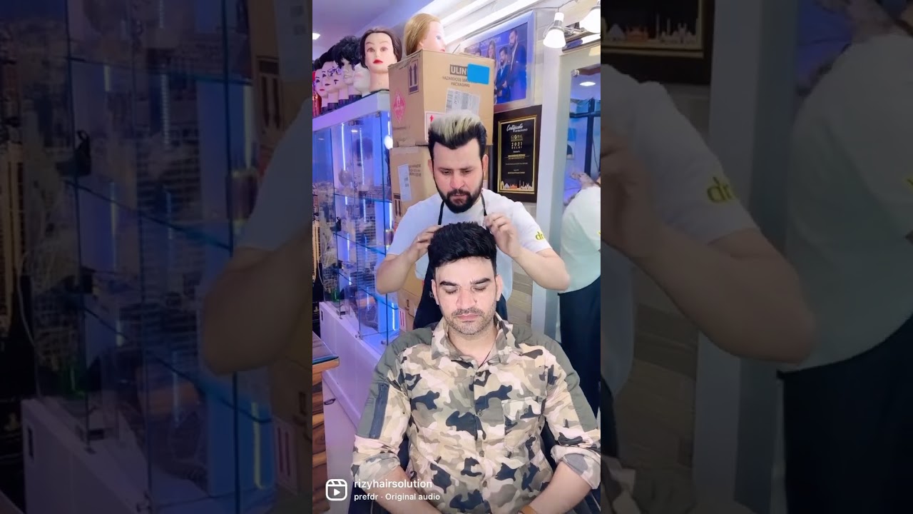 Hair patch for men | Viral Instagram video | #viral #patch #instagram #patchwork