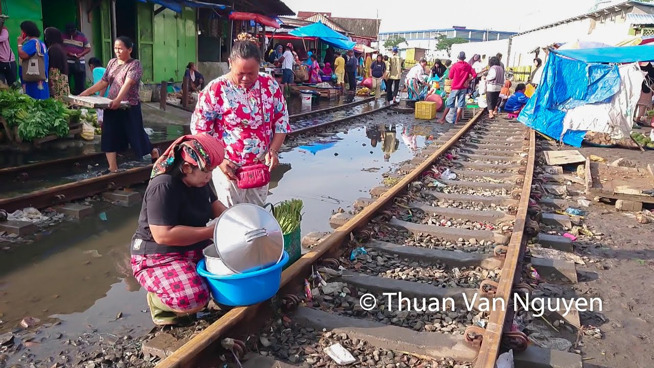 Indonesia || A Railway Market || North Sumatra
