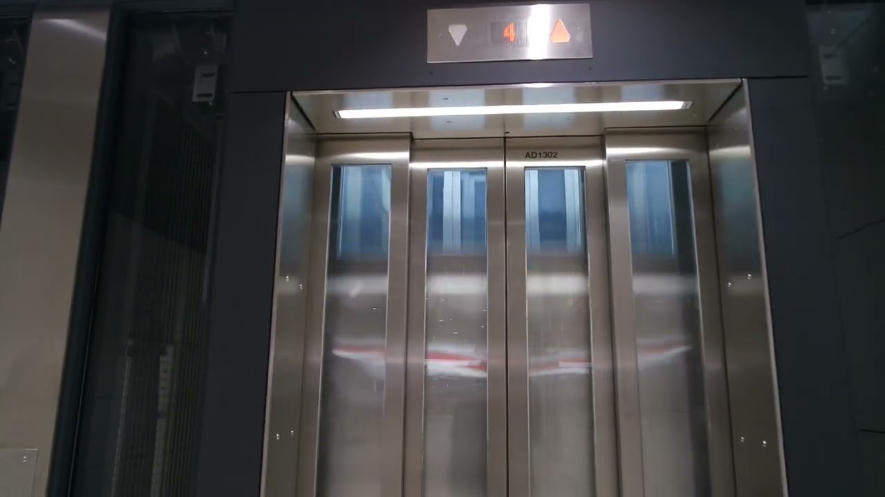 Brand new 2020 Kone traction elevators/lifts in Espoonlahti metro station, Espoo