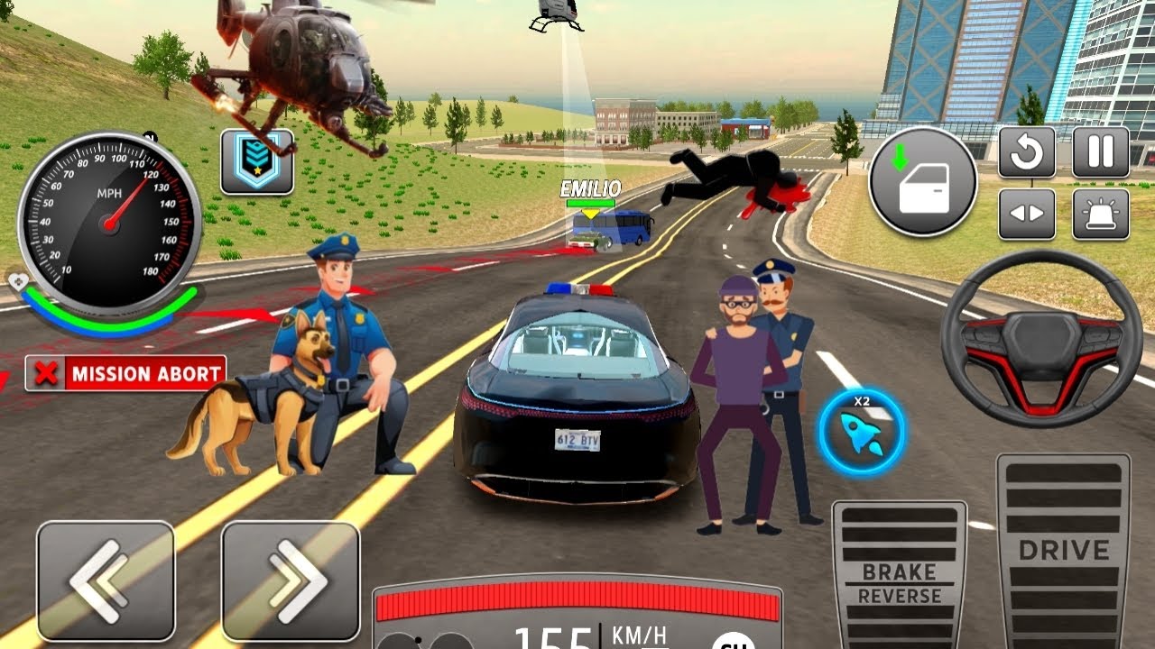 Real Cop Cars Driving Simulator | Android Gameplay Police Car Chase Simulator 2026 | Extreme Driving