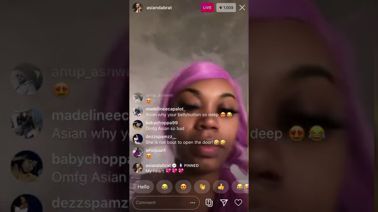 Прямая трансляция в Instagram ко Дню святого Валентина от Asian Doll и King Von!!! 14.02.2020