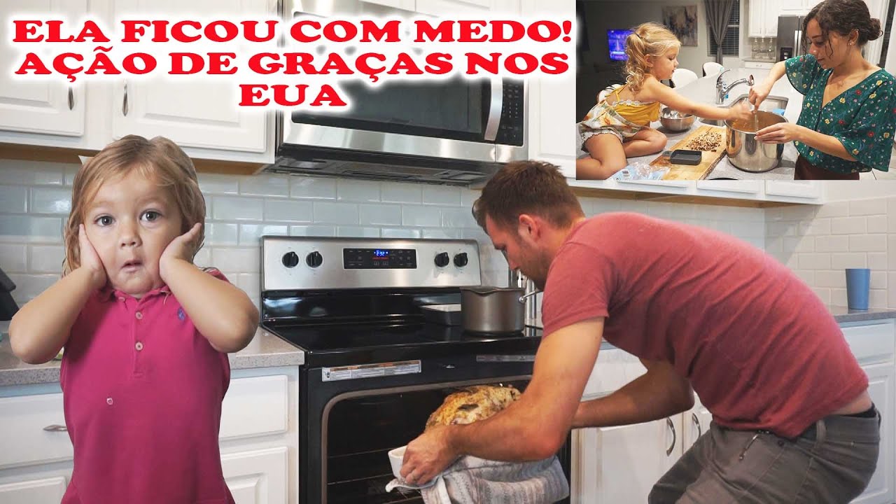 LUIZA FICOU COM MEDO!! DIA DE AÇÃO DE GRAÇAS  NOS EUA!!