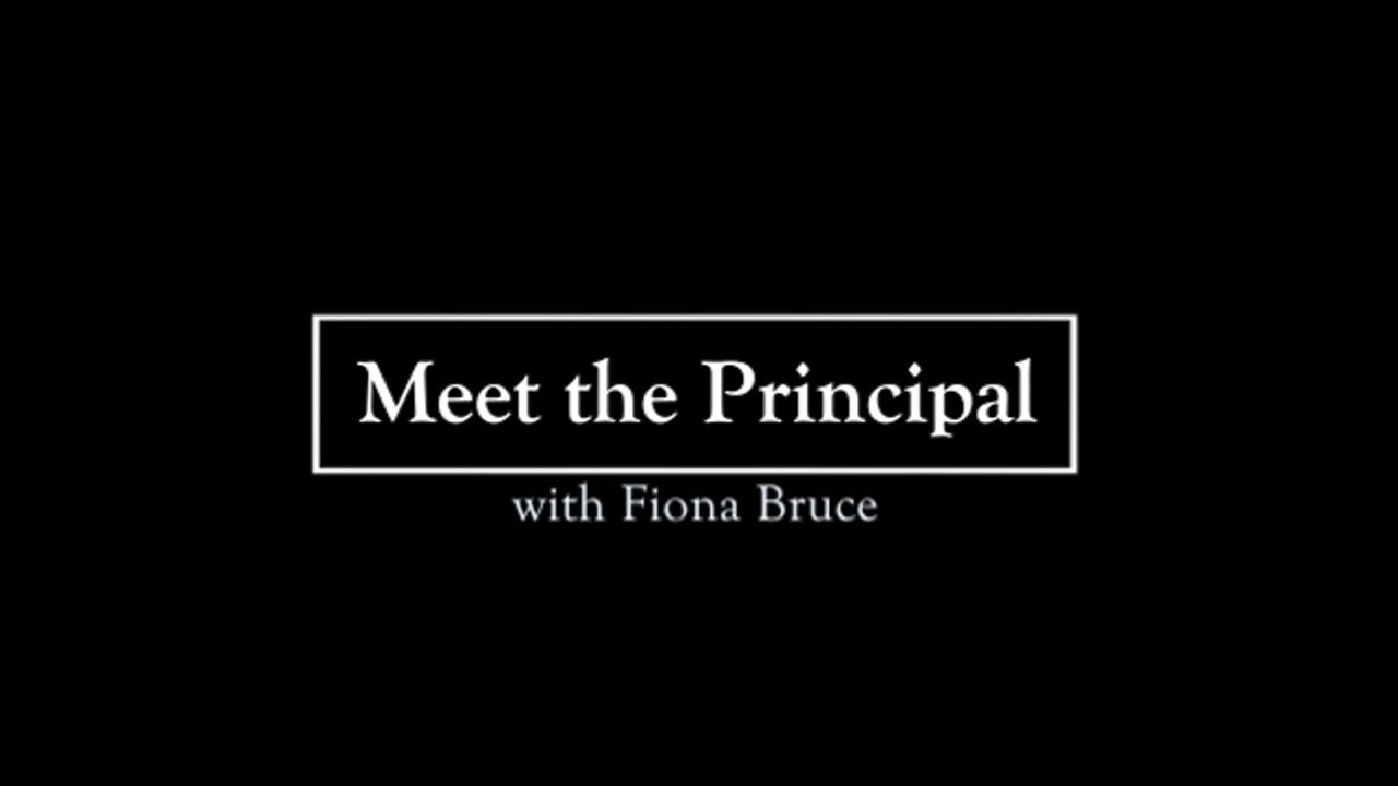 Meet the Principal: Fiona Bruce interviews Tom Fletcher