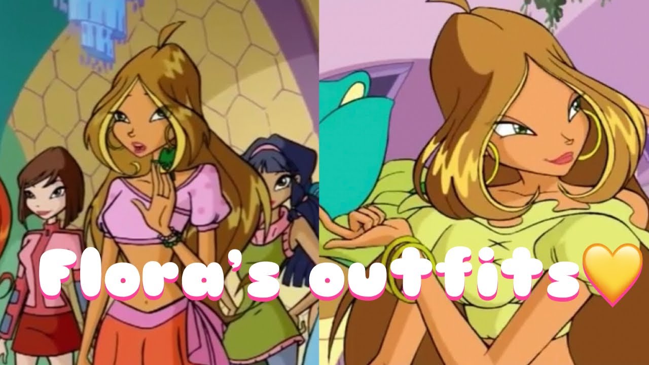 Flora’s outfits in season 1-5 in “The Winx Club”❤️❤️