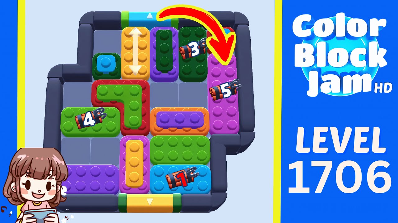 Color Block Jam Level 811 (1706) Solution Walkthrough