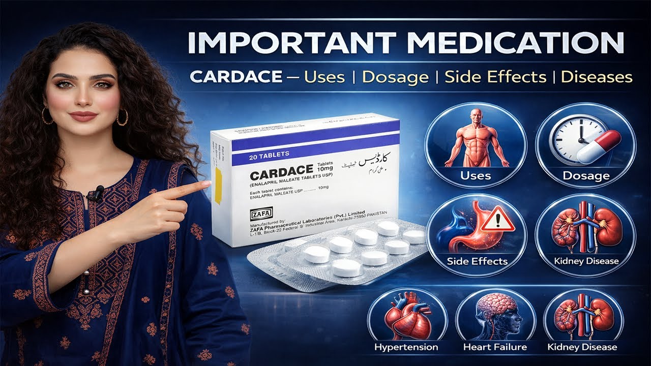 Cardace 10mg Tablet: Uses, Dose & Side Effects | Hindi/Urdu