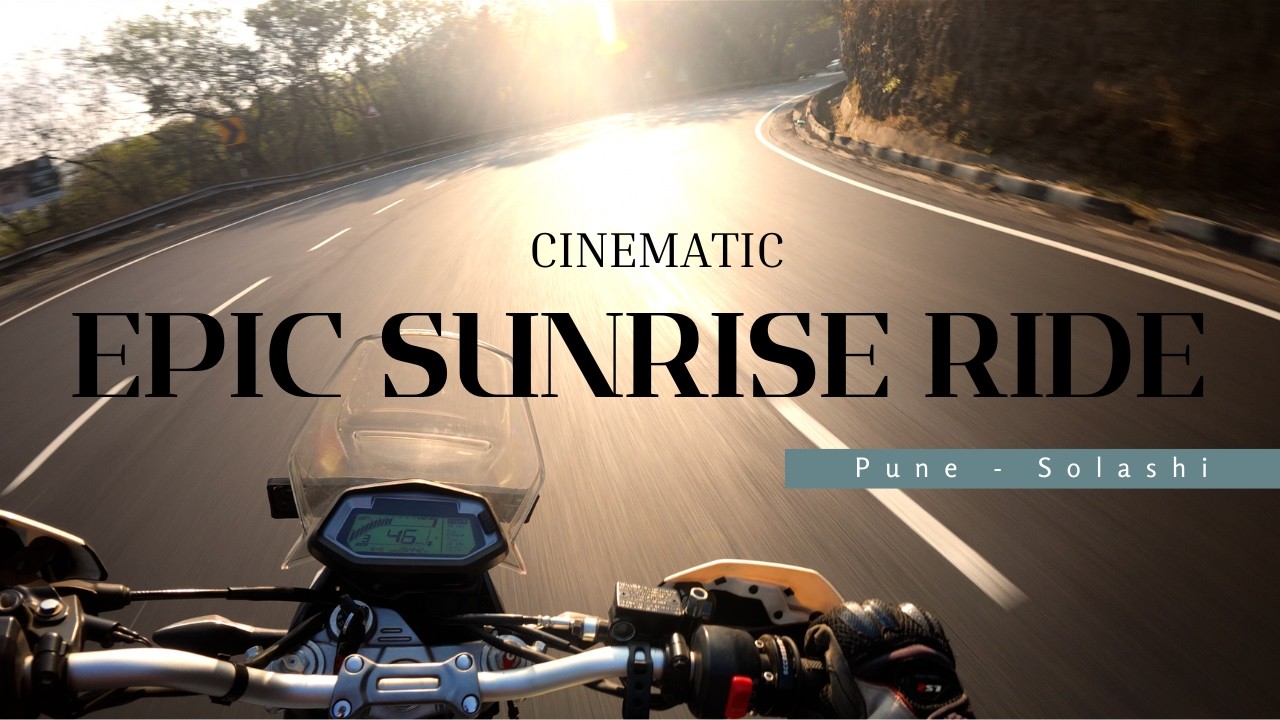 Chasing the Sunrise | Pune to Solashi via Khambatki Ghat | Morning Ride | Part 1 [4K]