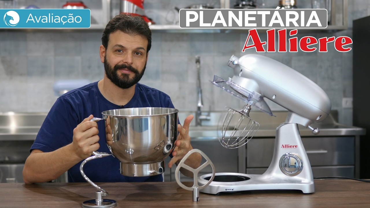 BATEDEIRA PLANETÁRIA Alliere Boulangerie: Melhor que KitchenAid?! | Avaliação da Harpyja