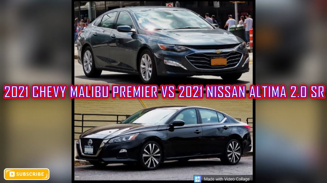 2021 Chevy Malibu vs 2021 Nissan Altima - Car Spec Comparison