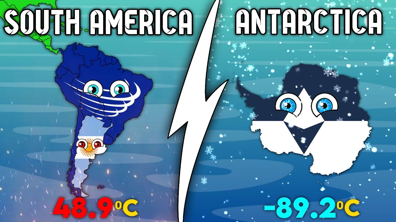 Hottest & Coldest Temperatures in Every Continent 🔥❄️